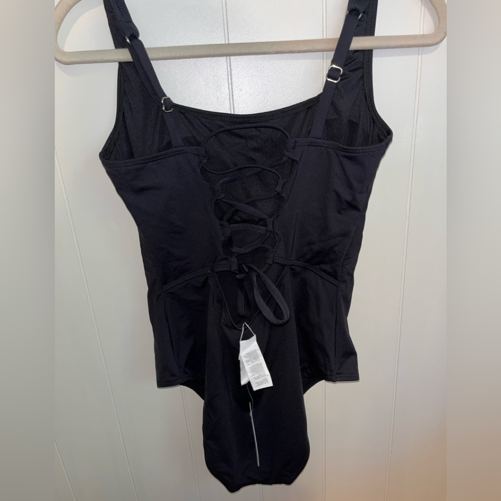 BNWT Cupshe Elegant Black Slimming Swimsuit - Picture 3 of 6